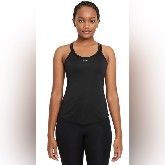 Nike Dri-FIT One Elastika Women's Standard Fit Tank - DD4941-010 - Size L - NWT - Picture 1 of 7